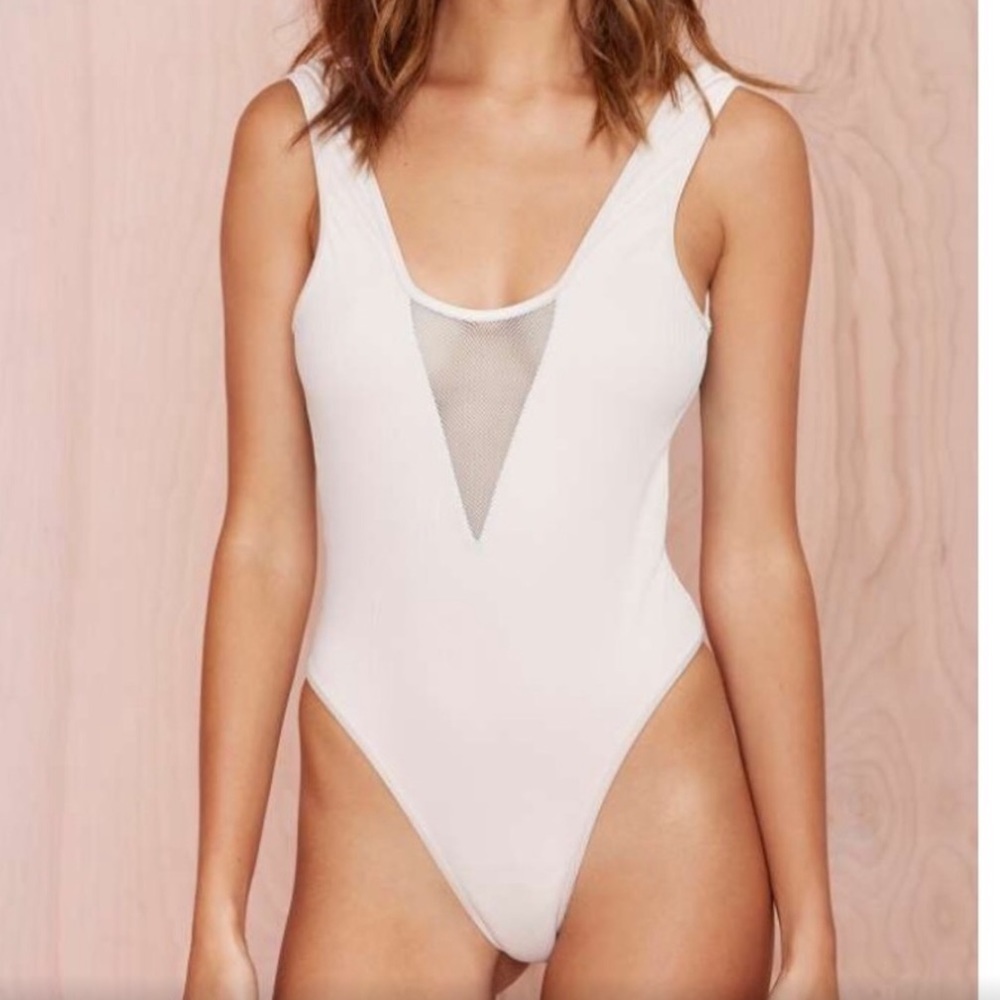 Minimal Animale x Nasty Gal Ribbed Swimsuit